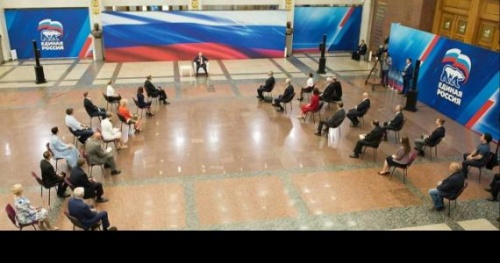 ВСТРЕЧА ПРЕЗИДЕНТА СТРАНЫ В.ПУТИНА С ПРЕДСТАВИТЕЛЯМИ ПАРТИИ ЕДИНАЯ РОССИЯ